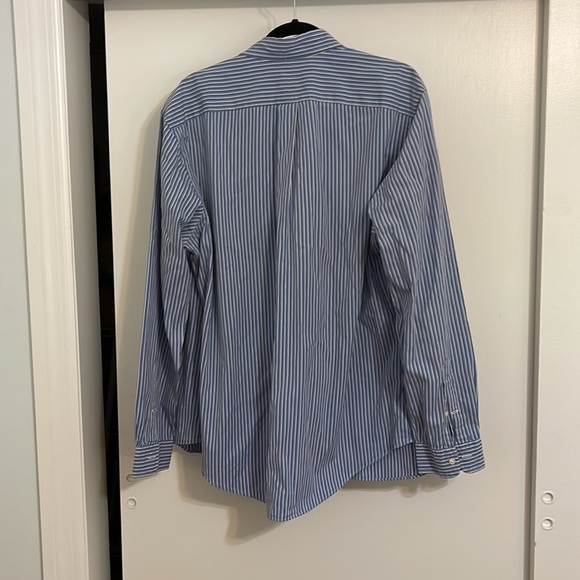 Ralph Lauren blue striped long-sleeved button down shirt - Picture 3 of 3